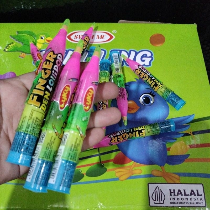 

Finger Pen Lollipop Paket 10 pcs