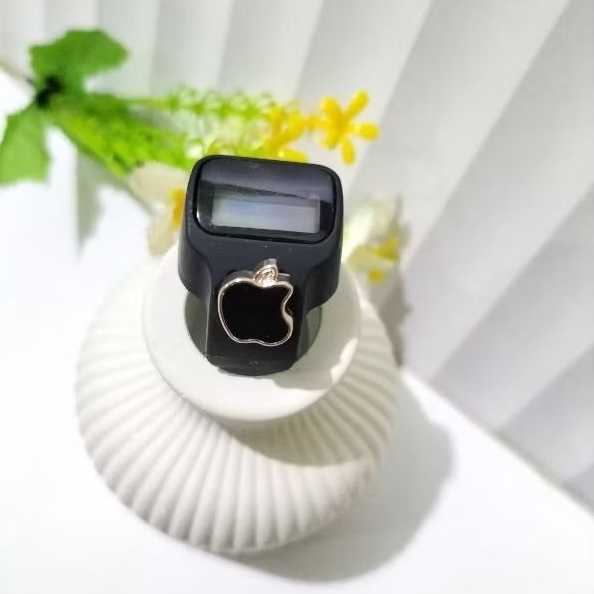 Tasbih Digital LED Tombol Apple Hitam