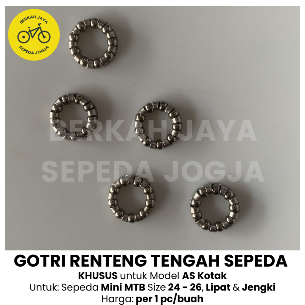 Sarang Pelor Sarangan Gotri Taiwan Gotri Renteng Gir Tengah Sepeda 1/4 x 9 untuk Sepeda Mini MTB Lip