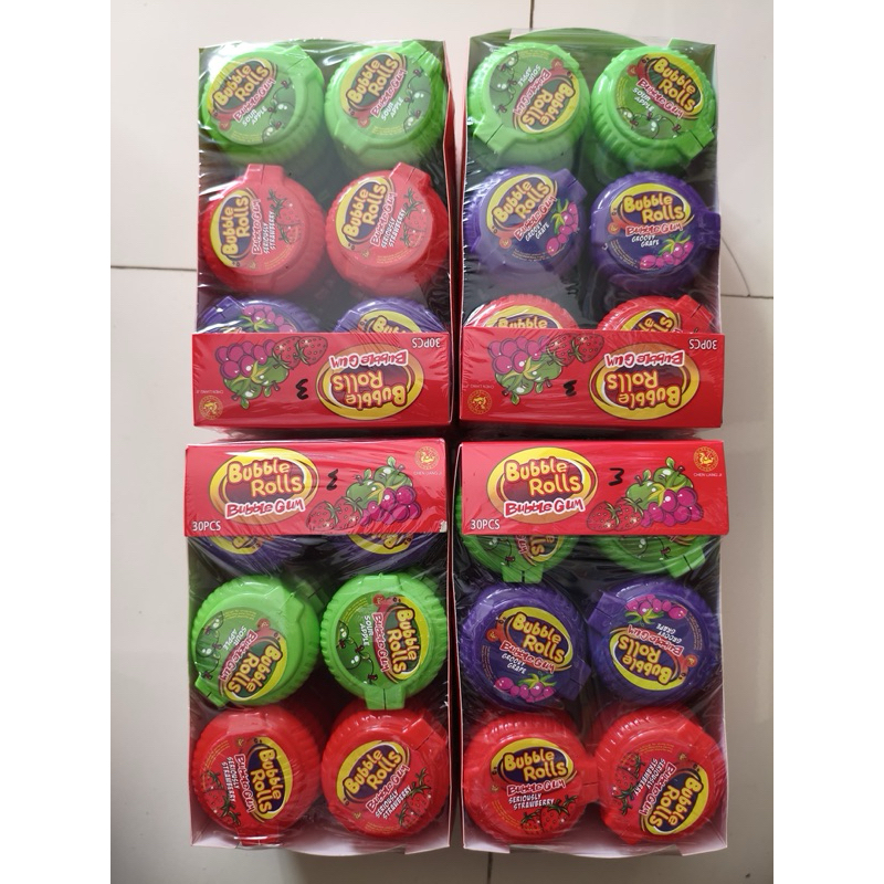 

Bubble rolls / Bubble roll gum / permen crazy roll / bubble rolls / permen karet gulung