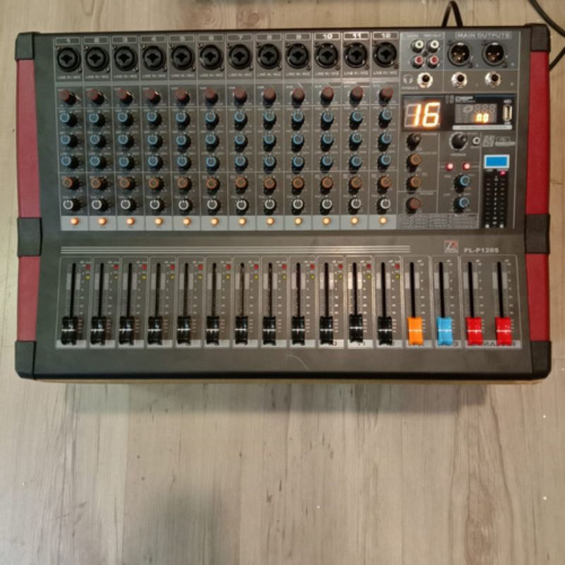 AUDIO MIXER PASLINE PL-120S 12 CHANNEL PASLINE PL120S