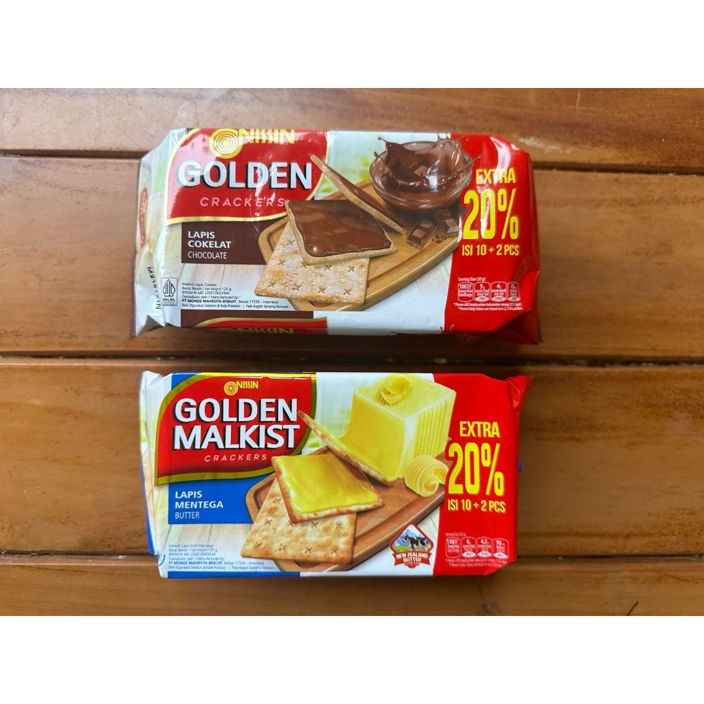 

Nissin Golden Cracker Lapis Coklat Lapis Mentega 120 gr