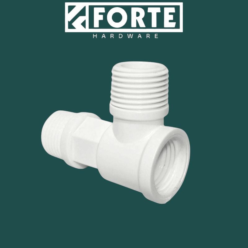 Tee LLD PVCU / Tee Drat Luar Dalam Closet 1/2" inch UPVC / Tee Drat Luar Luar Dalam Bahan PVC - U / 