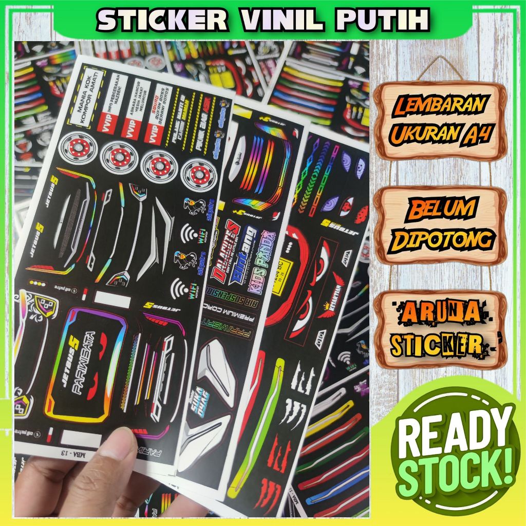 

Sticker Aksesoris Miniatur Bus Bahan Vinil Anti Air