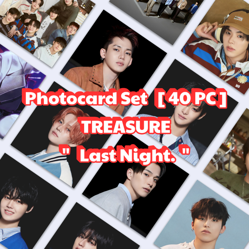 Jo's Market Photocard Set TREASURE 40 pc Last Night Ver - Unofficial Jihoon Asahi Yoshi TEUME