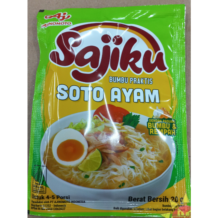 

Sajiku Bumbu Praktis Soto Ayam 20 gram