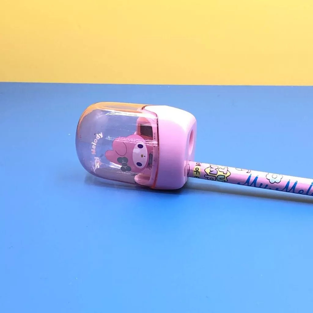 

Rautan/Serutan Pensil/Pencil Sharpener Model Sanrio Kuromi Cinnamoroll Melody / Serutan Pensil