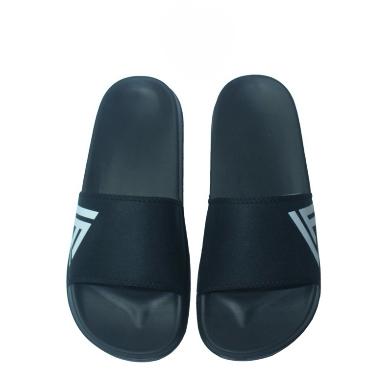 Livefor Sandal Slide Pria Adora Black Sandal Slipon