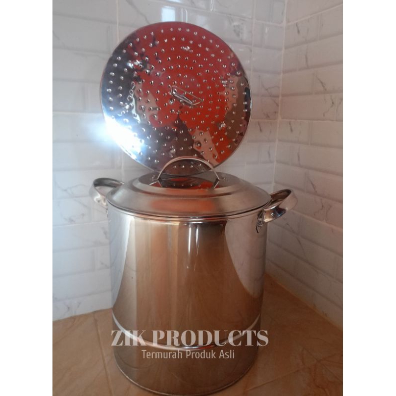 Promo Panci Dandang Nasi Langseng / Kukusan Ukuran 35 cm Stainless steel