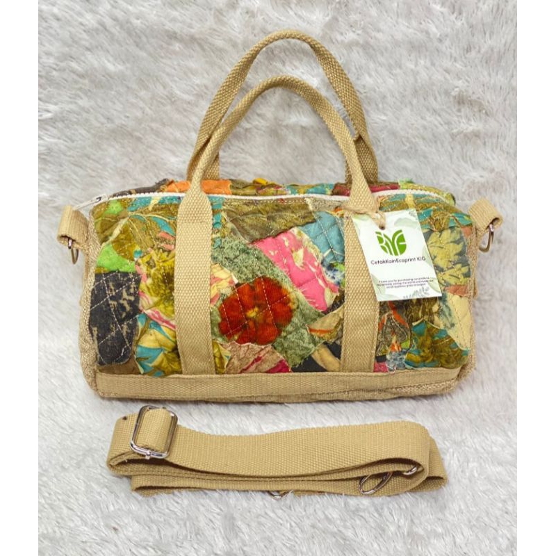 tas selempang perca ecoprint