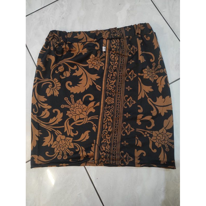 rok span kaos mini melar bawahan kebaya stretch
