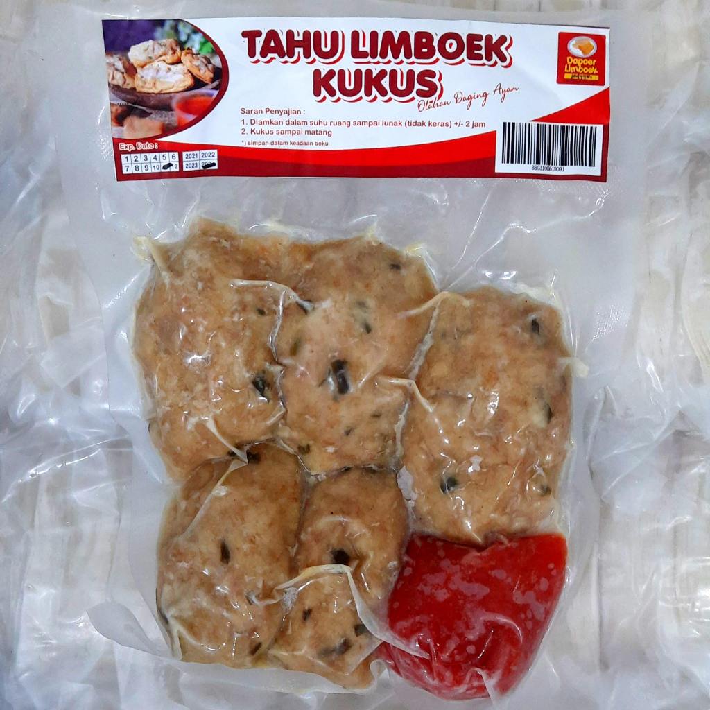 

DAPOER LIMBOEK Tahu Kukus 400gr Isi 5 | Tahu Kukus Isi Siap Kukus & Goreng