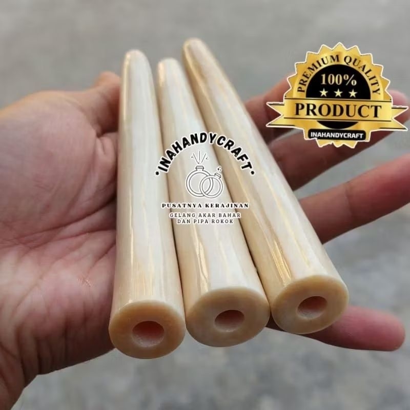 ONCE PIPA TULANG IMPOR PUCUK AN BULAT TEBAL GURIH ISTIMEWA PJ 15-18CM