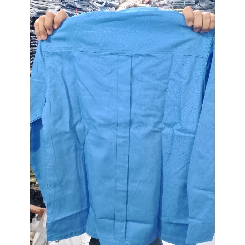 Kemeja Polos Avsec Pengan Panjang Baju Seragam Avsec