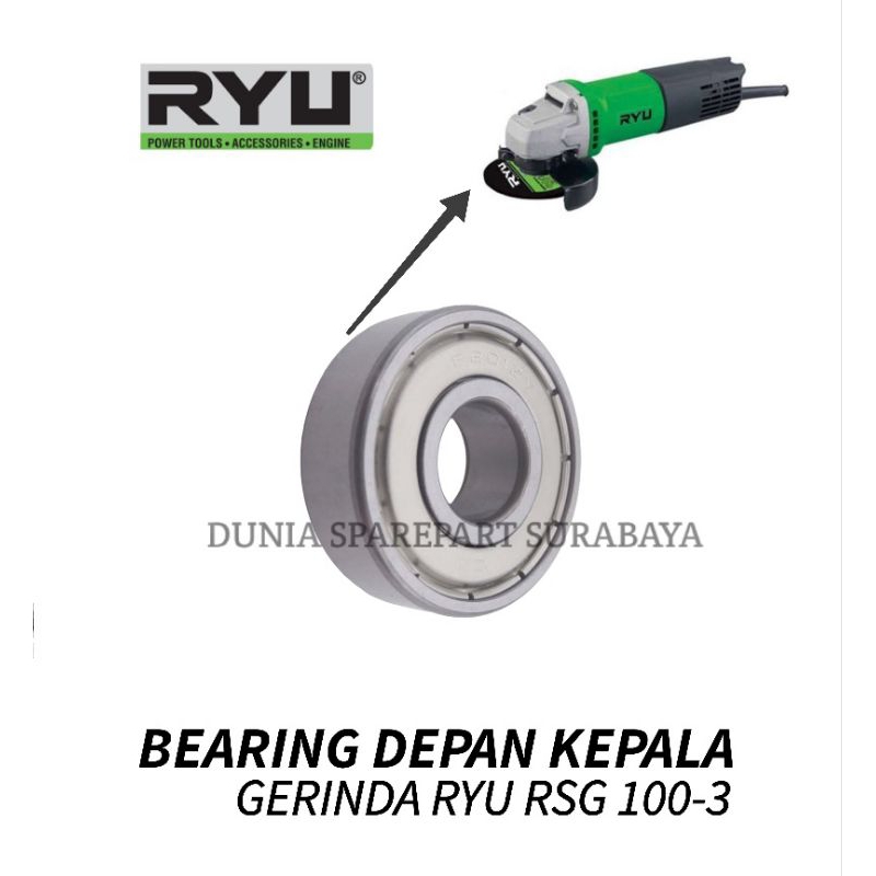 KLAHER AS DEPAN KEPALA GERINDA RYU RSG100-3 / SPAREPART BEARING RYU RSG 100-3