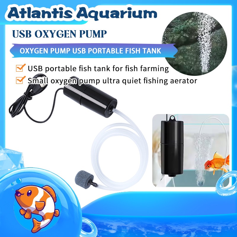 USB Aerator Mini Portable Pompa Aquarium Pompa Gelembung Aerator fish tank oxygenator usb Ikan Airat
