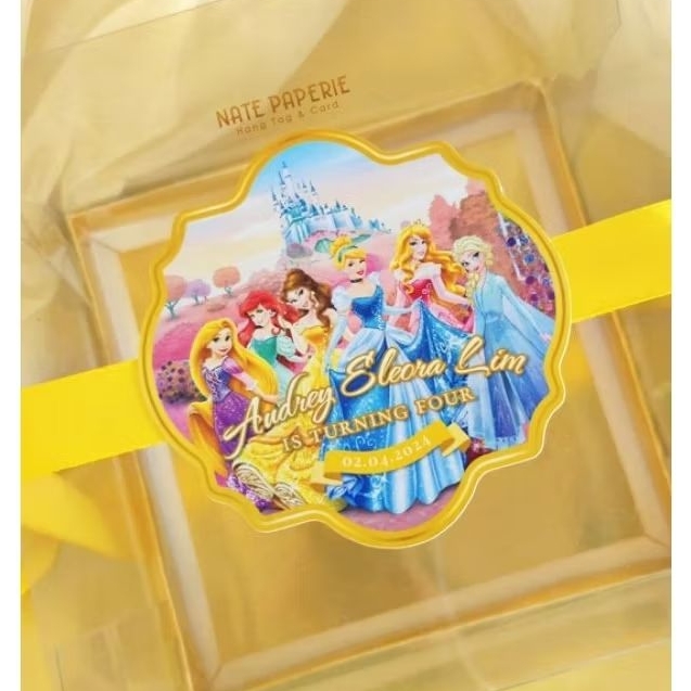 

PRINCESS Hang Tag with Tassel, Card & Sticker Box Decoration