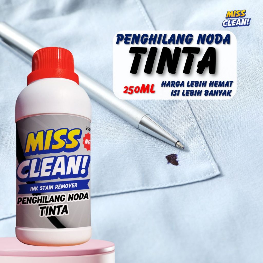 Cairan Penghilang Noda Tinta Bolpoin Spidol Baju Ampuh Hilangkan Bekas Seragam Sekolah Kantor