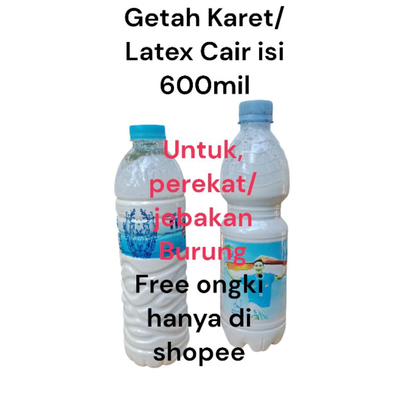 Getah Karet/Latex super, asli buat bulut, perekat, lem busa kasur, isi 600mil