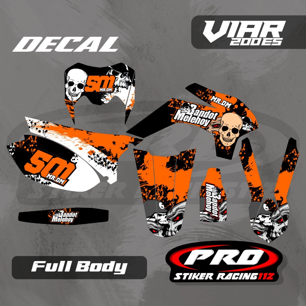 Decal Viar Cross-x 200es custom Decal Viar 200 es Decal viar free request