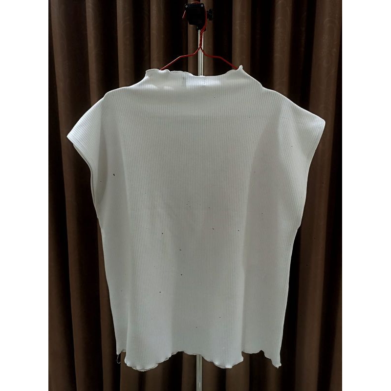 preloved manset rib tanpa lengan