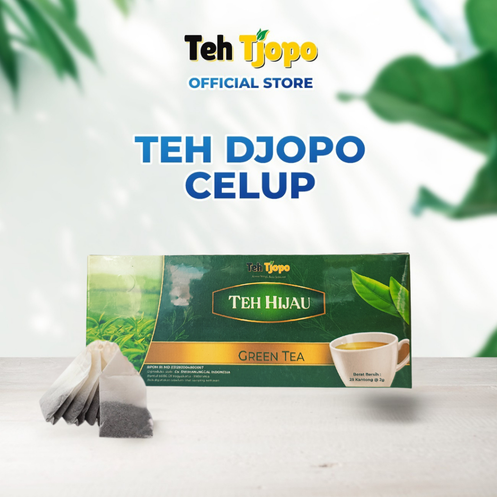 

Teh Tjopo Clup Green Tea 25 Kantong x 2gr Daun Teh hijau