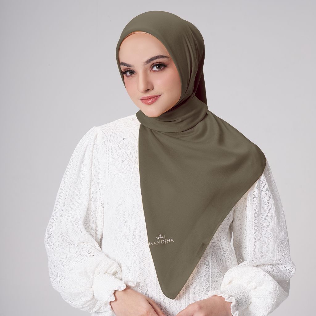 MANDJHA Essential Moon Rock 35 Scarf By IVAN GUNAWAN - Jilbab Hijab Segi Empat Polos ORIGINAL MANDJH