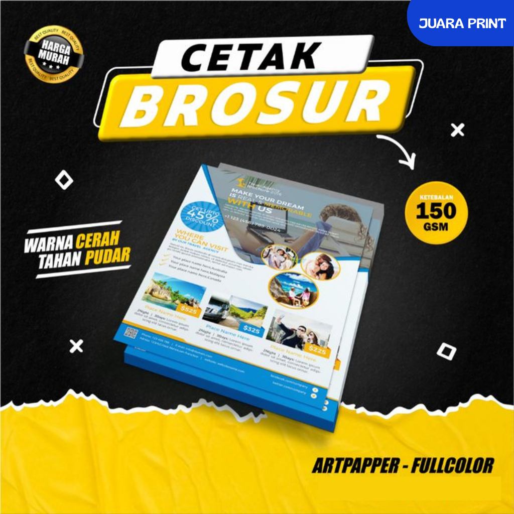 CETAK BROSUR A5 TERMURAH BERKUALITAS || CUSTOM BROSUR A5 || ECERAN