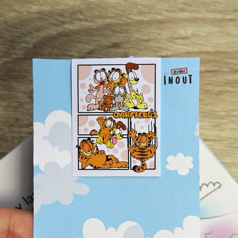 

Magnetic Bookmark Garfields Comic Scene - Pembatas Buku Gambar Karakter Kartun Kucing Garfields