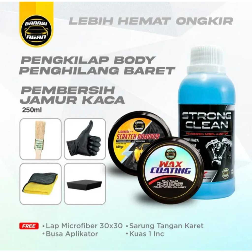 bestpromo garasi agan jakarta wax coating 100gr body mobil / pengkilap body mobil / pengkilap body