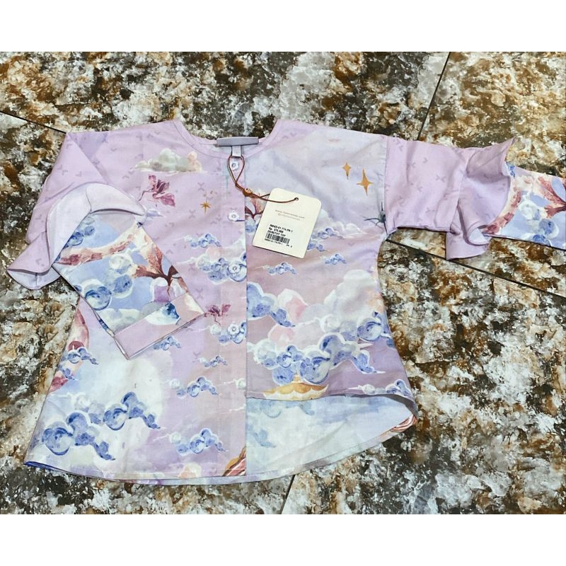 blouse atw atasan anak perempuan new baru luna by ria miranda ld 70