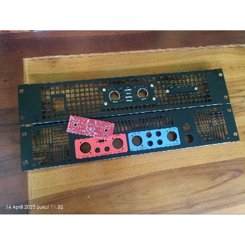 Plat power 2u2ch POLOS tanpa nama + PCB depan