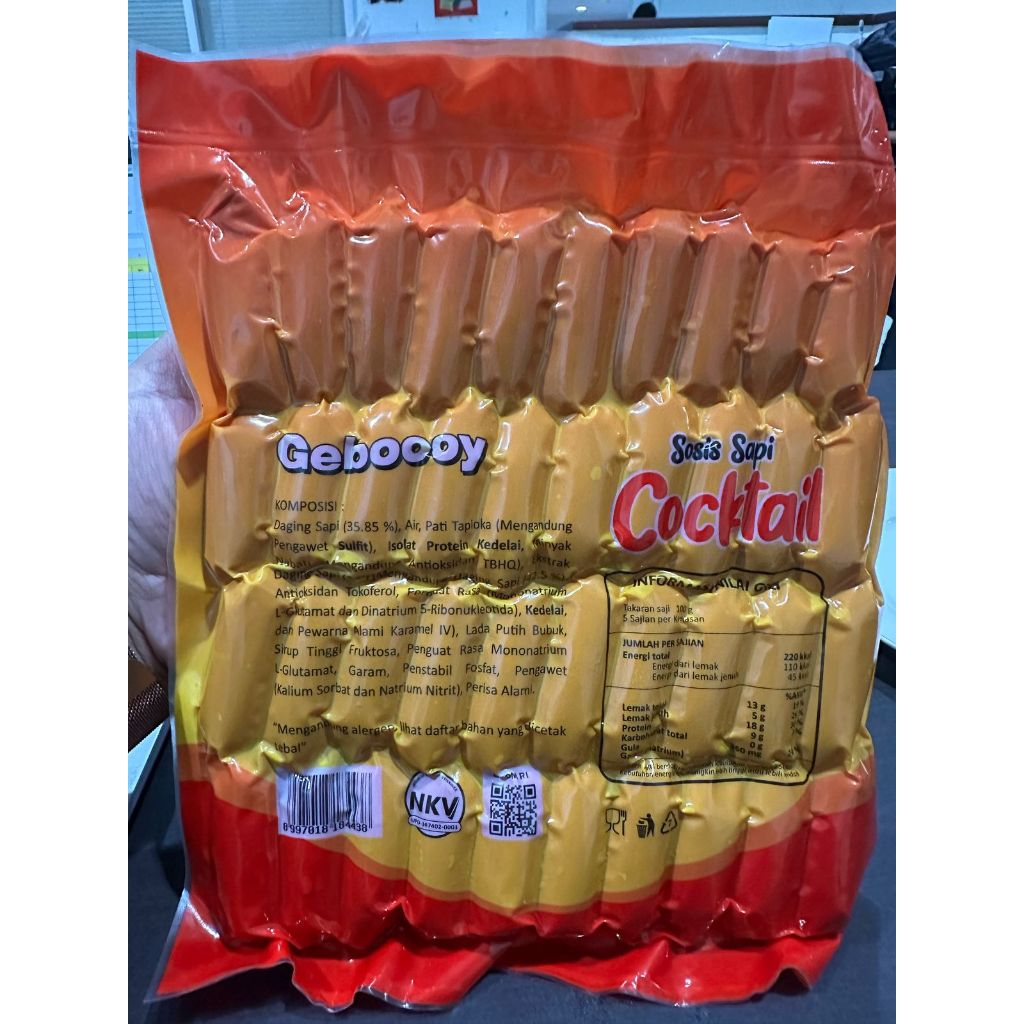 

AFGC Geboy Sosis Cocktail Merah gram