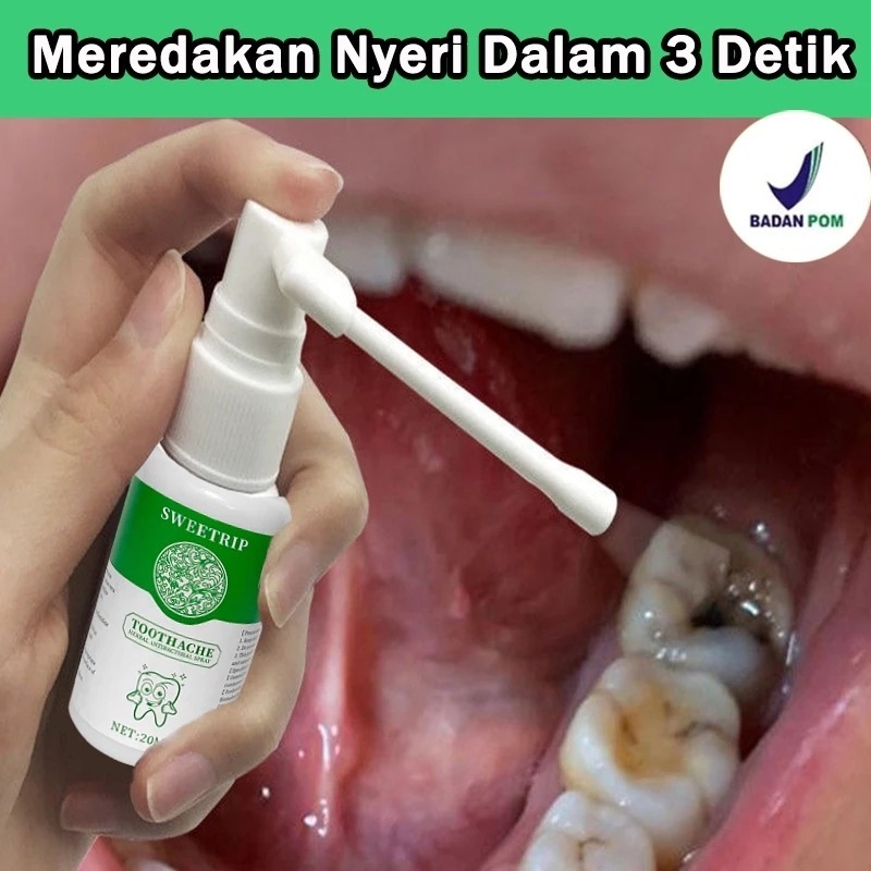 SWEETRIP Obat Sakit Gigi Semprotan Pereda Nyeri Sakit Gigi 20 ml Pereda Sakit Gigi