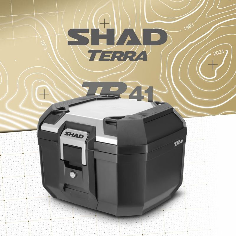 ORIGINAL SHAD NEW SERIES TERRA TR41 BLACK / ALUMUNIUM COVER 41 LITER