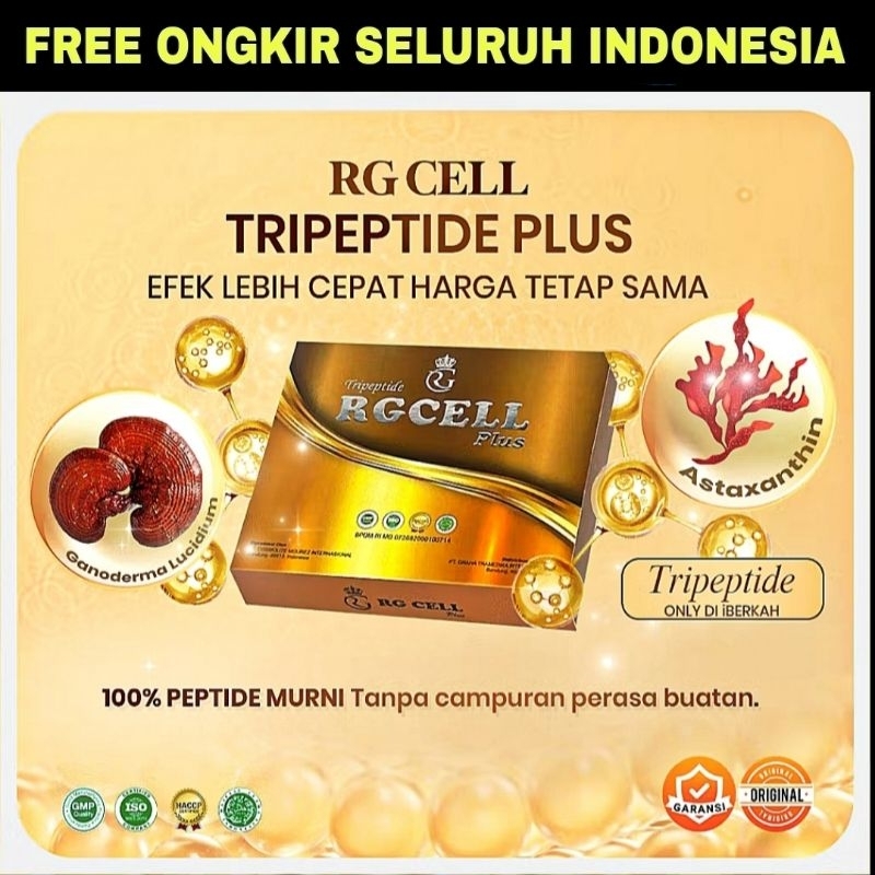 RG CELL Tripeptide Original - 100% Peptide Suplemen Kesehatan Regenerasi Sel Tubuh Anti Diabetes Dan