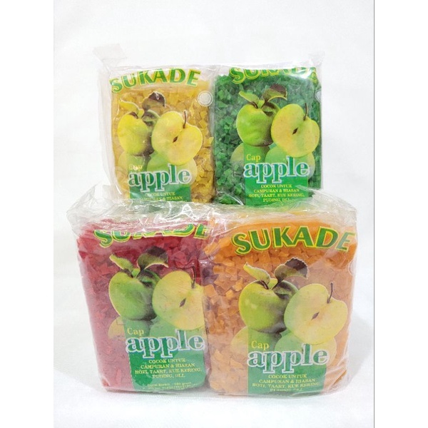 

Sukade Topping Bolu Mix Warna 1kg Merk Apel