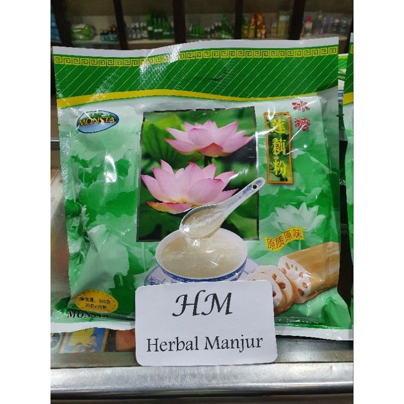 

Monsta Minuman Serbuk Bubuk Tepung Pati Akar Teratai Instan 330gr