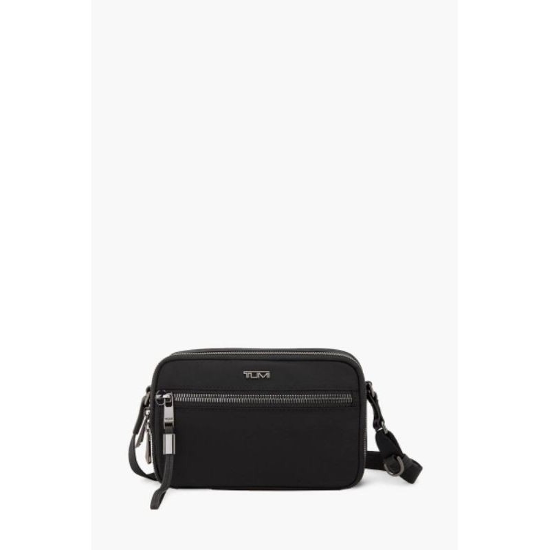 TUMI Voyageur Langley Crossbody Bag in Black/Gunmetal Nylon