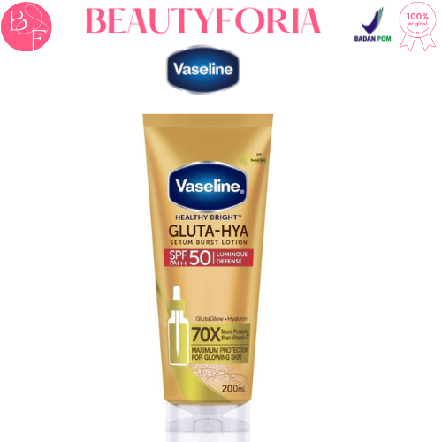 READY Vaseline Gluta-Hya Serum Burst Sunscreen SPF 50 PA+++ / Vaseline Gluta Hya
