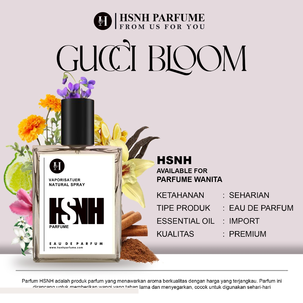 PARFUM GC BLOOM  | Parfum Wanita Wangi Kalem - Minyak Wangi Wanita - Parfume Cewek HSNH