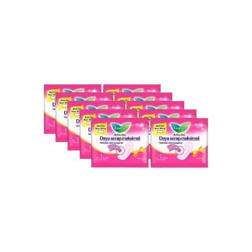 2 RENCENG=20PC LAURIER Maxi Pas Sachet Renceng / Laurier Sachet / Pembalut Wanita sachet Renceng