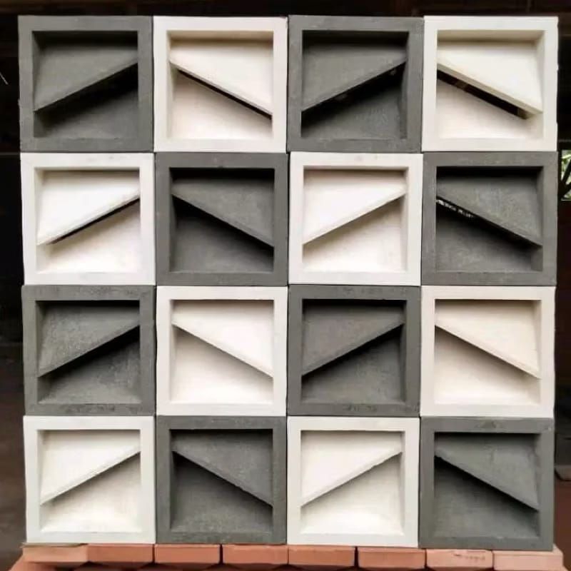 Roster beton kombinasi antik Roster beton pagar