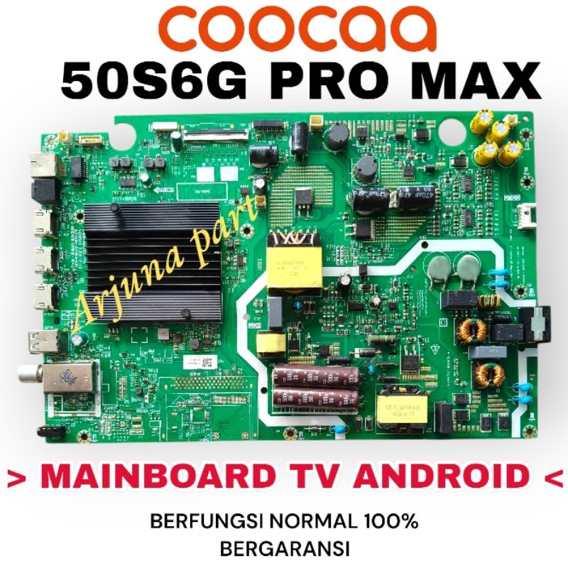 MAINBOARD TV COOCAA 50S6G PRO MAX / MB TV COOCAA 50S6G PRO MAX / ORIGINAL / TERMUALRAH