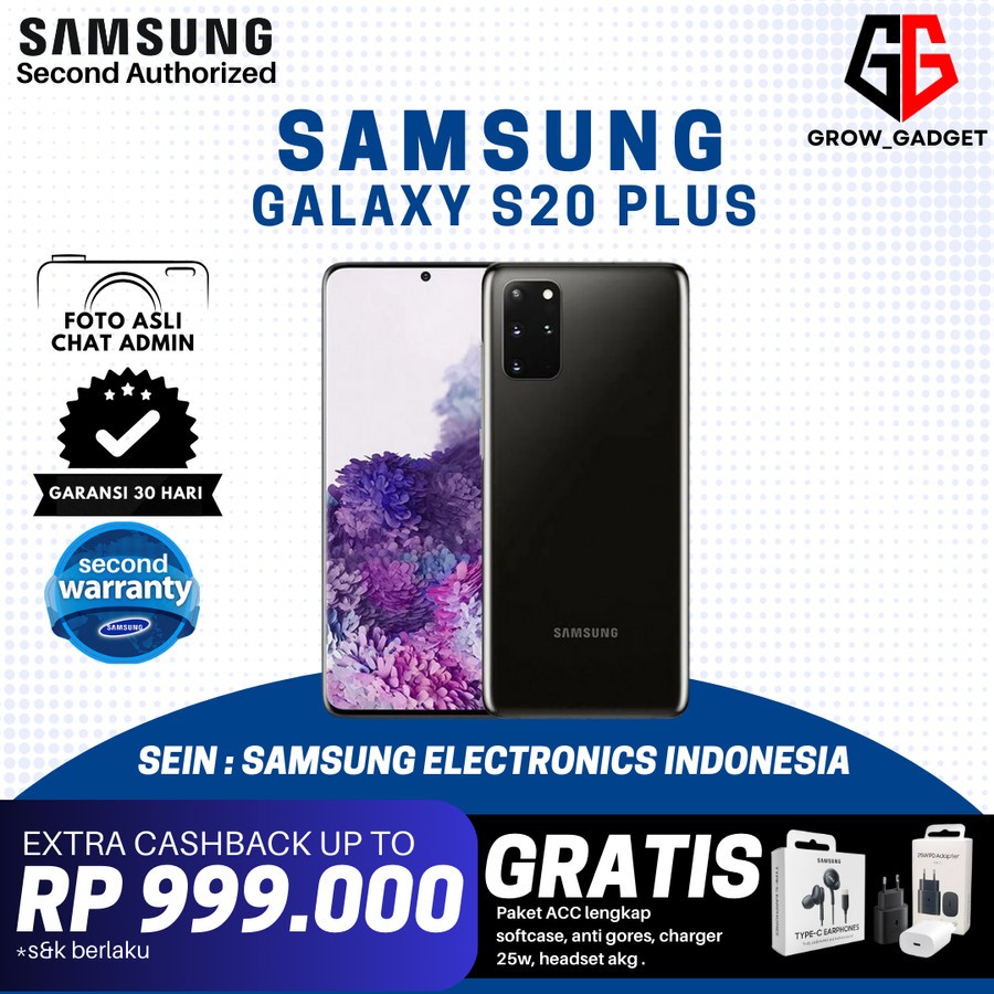 SEIN Samsung Galaxy S20 Plus + 8/128GB Second Resmi Indonesia