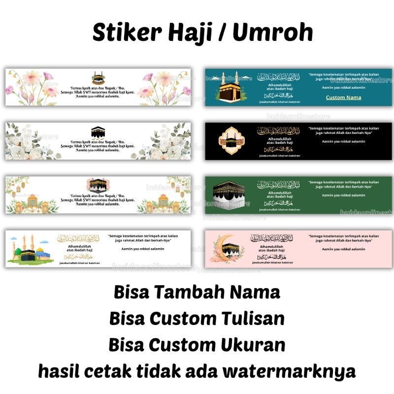 

stiker sticker label oleh oleh haji umroh Gift From Hajj Terima kasih atas doanya cantik flowers bunga dekorasi kemasan hampers hiasan souvenir aesthetic parcel bingkisan hadiah dari mekah dus box sealer shabby kotak mika tas packaging