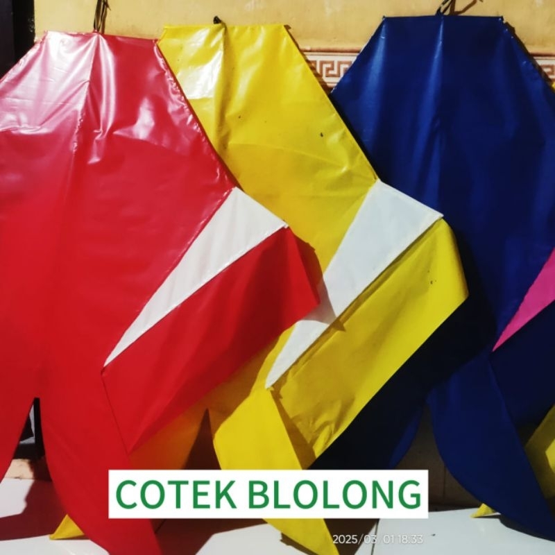 layangan cotek belolong knockdown 1 meter