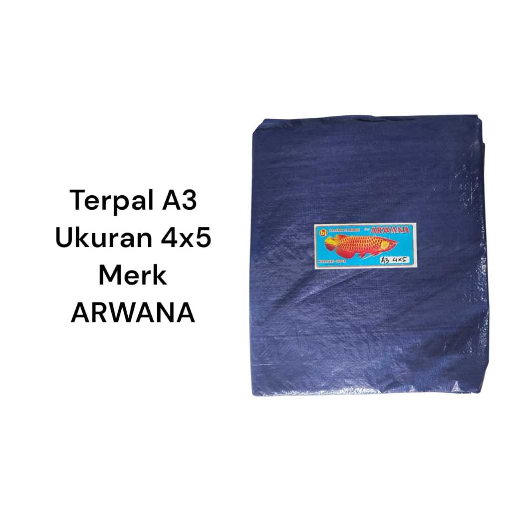 Terpal Plastik A3 Silver Biru Ukuran 4x5 Meter / Terpal Plastik 4x5