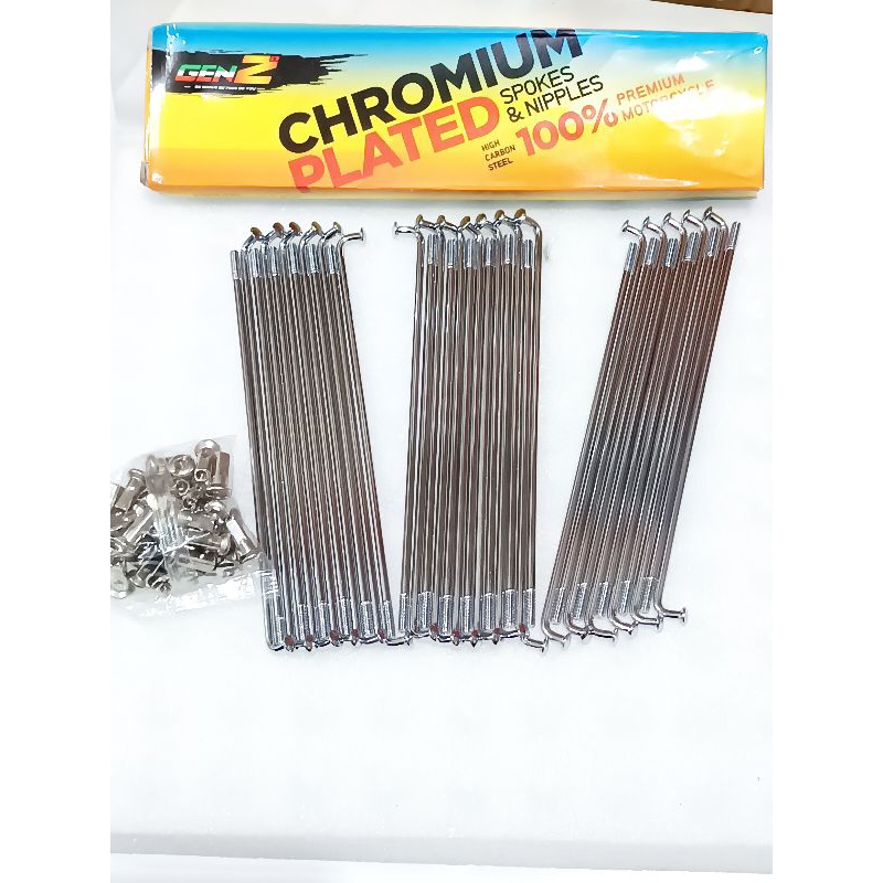 Jari Jari Motor Chrome Ruji Ring 14,Ruji Barang 17 Ruji Ring 18 Original Merek GENZ