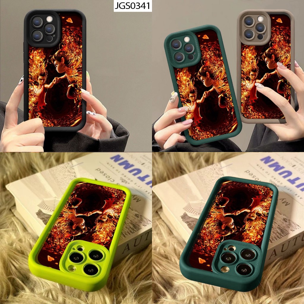SOFTCASE MATTE MOTIF NEZHA & AOBING IPHONE 7 8 7 PLUS 8 PLUS X XS XR XS MAX CASE DOFF